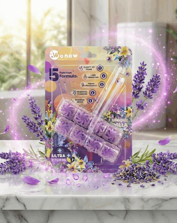 Gözlerinizi kapatın ve uçsuz bucaksız lavanta tarlalarının huzur veren kokusunu banyonuzda hissedin. Wonow’un geliştirdiği özel 5 Fonksiyonlu Akıllı Formül, şimdi lavantanın sakinleştirici ve ferahlatıcı gücüyle buluştu.