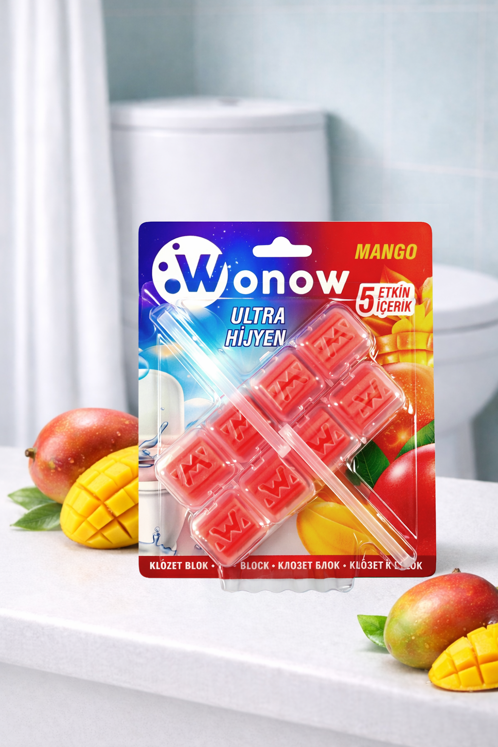 Wonow Ultra Hijyen Mango Kokulu Klozet Bloğu (2'li)